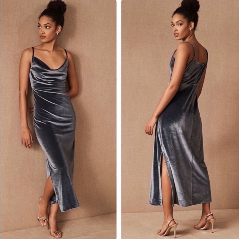 BHLDN Anthropologie Nasha Velvet Dress Size 4 NWT